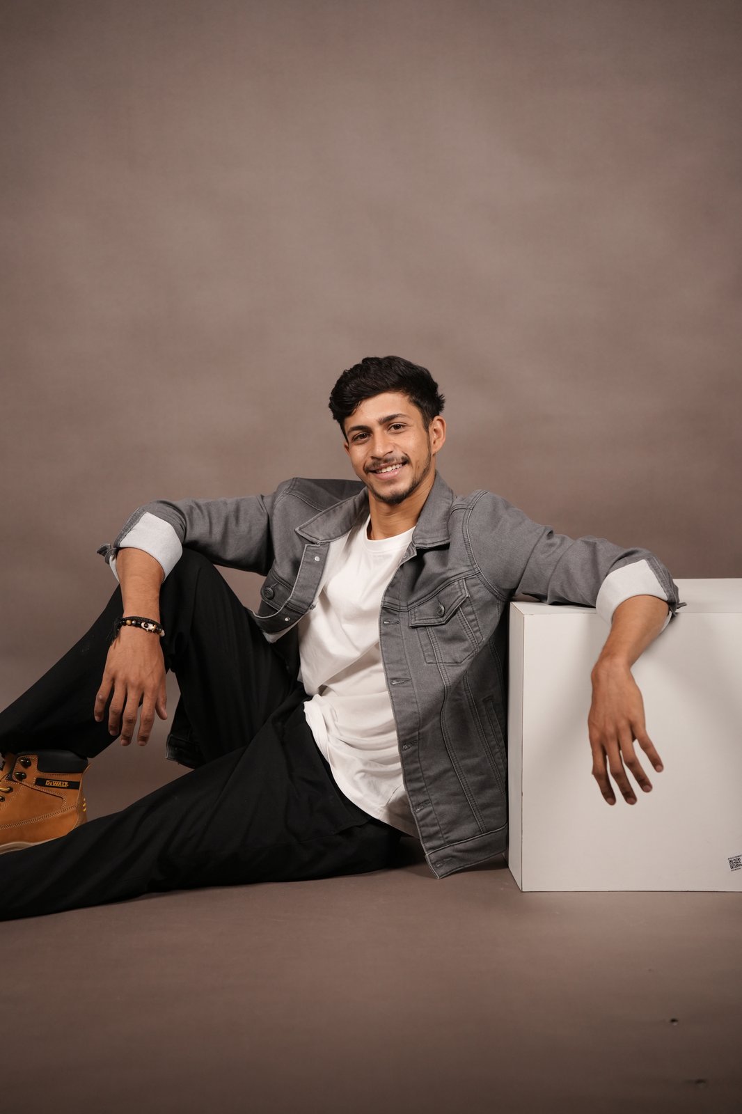 Editorial seated pose